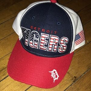 Detroit Tigers Red‎ Navy White Baseball Cap